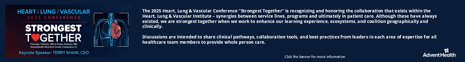 2025 Heart, Lung, and Vascular Conference: Strongest Together Banner